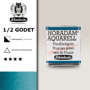 528 - verde di Prussia Acquerello 1/2 Godet Horadam Schmincke