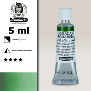 534 - verde oliva permanente Acquerello 5 ML Horadam Schmincke
