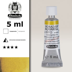 537 - oro verde trasparente Acquerello 5 ML Horadam Schmincke