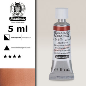 648 - bruno trasparente Acquerello 5 ML Horadam Schmincke