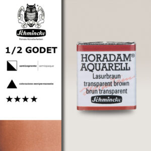 648 - bruno trasparente Acquerello 1/2 Godet Horadam Schmincke