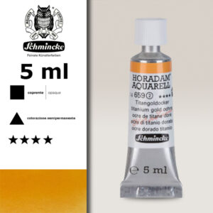 659 - ocra di titanio dorata Acquerello 5 ML Horadam Schmincke