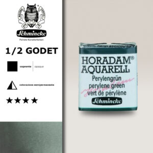 784 - verde di perylene Acquerello 1/2 Godet Horadam Schmincke