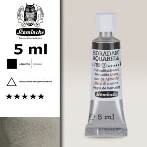 789 - nero di ematite Acquerello 5 ML Horadam Schmincke