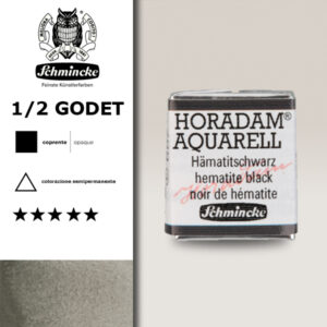789 - nero di ematite Acquerello 1/2 Godet Horadam Schmincke