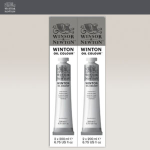 Pack 2 Tubi da 200 ML Bianco di Titanio Olio Winton Winsor e Newton