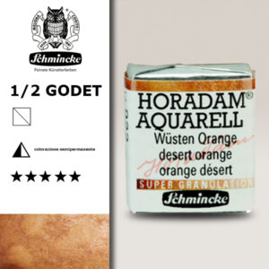 922 - Arancione Deserto Acquerello 1/2 Godet Horadam Supergranulation Schmincke