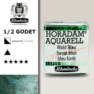 943 - Blu Bosco Acquerello 1/2 Godet Horadam Supergranulation Schmincke