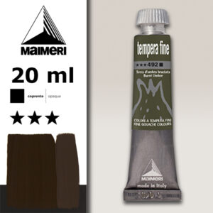 492 - Terra d'ombra bruciata 20 ML Tempera Fine Maimeri