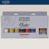 Set 6 Tubi da 20 ML Acrilico Flashe Extra Fine + Vernice Finale Opaca Lefranc Bourgeois