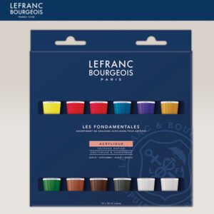 Set 12 Tubi da 20 ML Acrilico Fine Lefranc Bourgeois