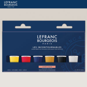 Set 6 Tubi da 20 ML Acrilico Fine Lefranc Bourgeois