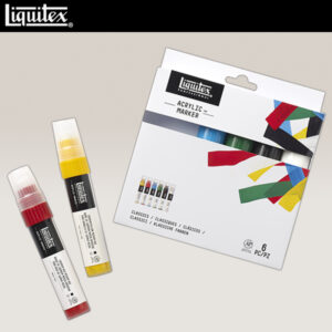 Set 6 Marker Punta Larga Colori Classici Liquitex