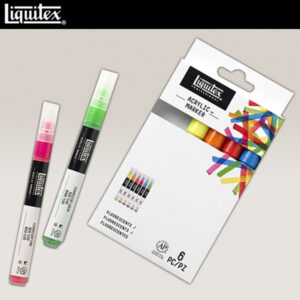 Set 6 Marker Punta Fine "Colori Fluo" Liquitex