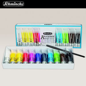 Set Akademie Acryl Cassetta Cartone 11 Tubi da 40 ML Schmincke