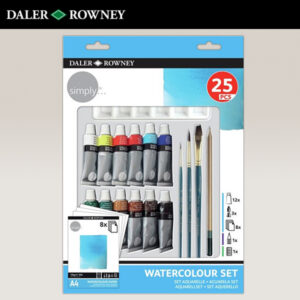 Starter Kit Watercolours Set, 25 pz. Acquerello Daler Rowney