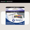 Confezione in Metallo Travel Set 24 Mezzi Godet + Pennello + Tavolozza Aquafine Daler Rowney