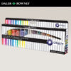 005 - Gouache Starter Kit Set, 12 Tubetti Tempera 12 ML + 3 Pennelli + 1 Tela Daler Rowney