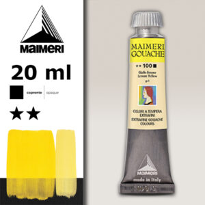 100 - Giallo Limone 20 ML Gouache Extra-Fine Maimeri