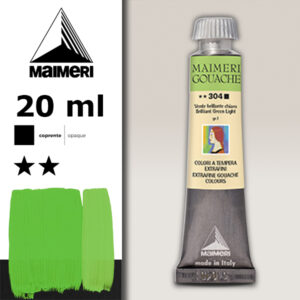 304 - Verde Brillante Chiaro 20 ML Gouache Extra-Fine Maimeri
