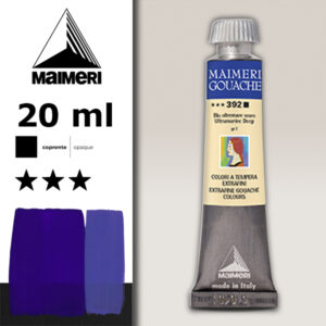 392 - Blu Oltremare Scuro 20 ML Gouache Extra-Fine Maimeri